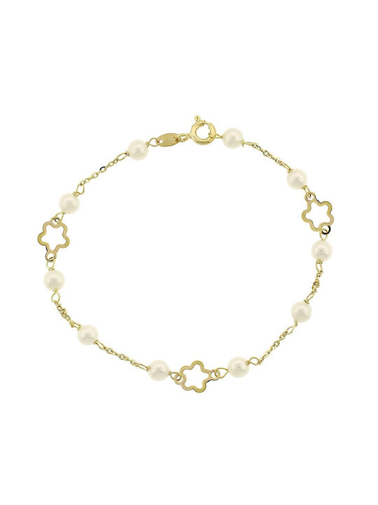 Senzio Belibasakis Bracelet made of Gold 9K with Pearls