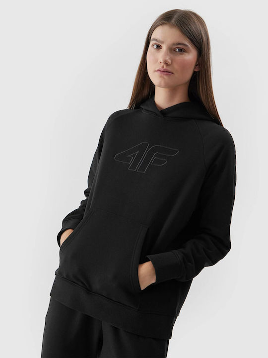 4F Women's Hooded Sweatshirt Black