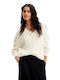 Lucca Women's Long Sleeve Sweater with V Neckline Multicolour