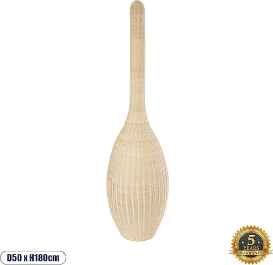GloboStar Paradis Lampa de podea Î180xL50cm. cu Soclu pentru Bec E27 Bej