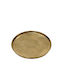 Kaemingk Christmas Plate Metallic Gold L43xW43xD43cm.