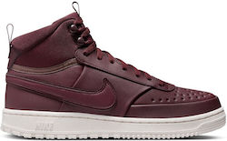 Nike Court Vision Boots Burgundy