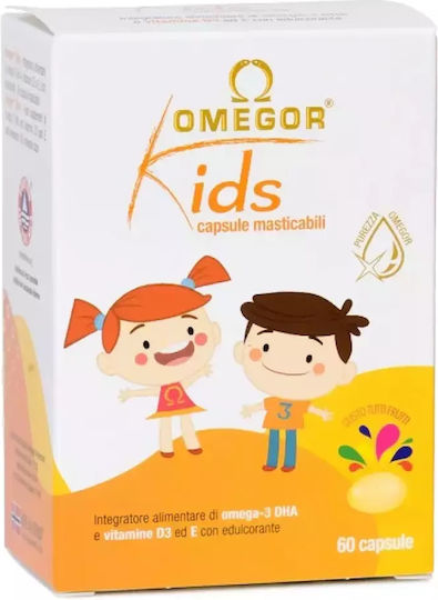 Uga Omegor Kids Ιχθυέλαιο Κατάλληλο για Παιδιά 60 μασώμενες ταμπλέτες