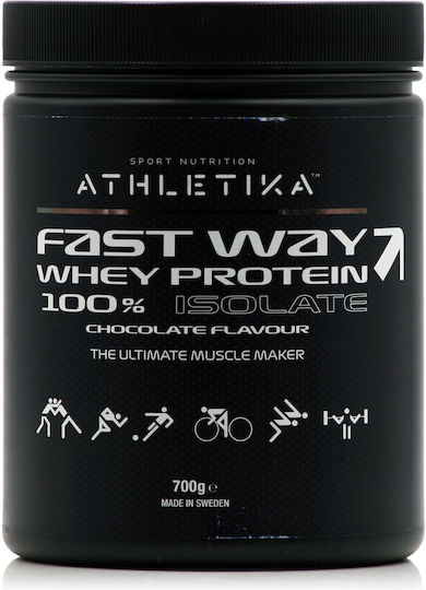 Athletika Sport Nutrition Πρωτεΐνη Ορού Γάλακτος με Γεύση Σοκολάτα 700gr