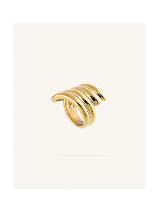 StanStefan Women's Gold Plated Steel Eternity Ring