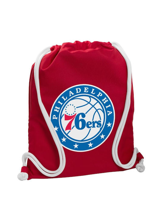 Koupakoupa Philadelphia 76ers Τσάντα Πλάτης Γυμναστηρίου Κόκκινη