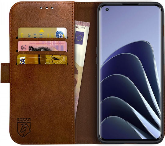 Rosso Element Pu Wallet Synthetic Leather Brown (OnePlus 10 Pro)