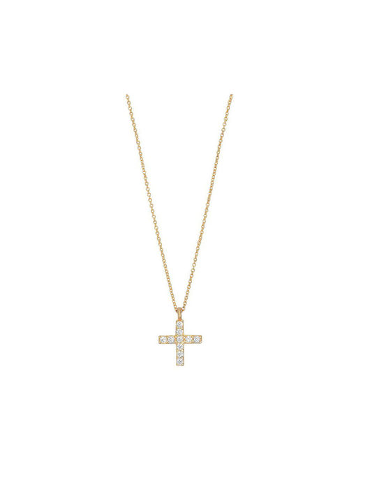 Katsigiannis Gold Kreuz 14K mit Kette