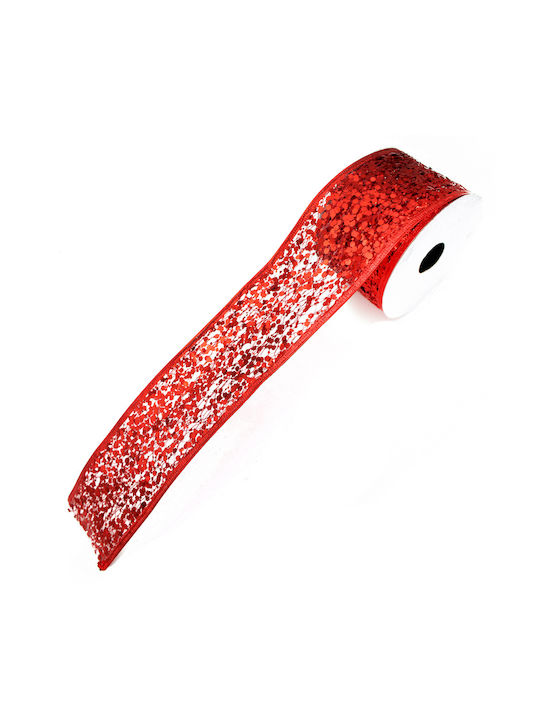 Christmas Ribbon Red 280x5cm 1pc