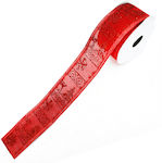 Christmas Ribbon Red 280x4cm 1pc