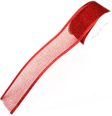 Christmas Ribbon Red 280x4cm 1pc