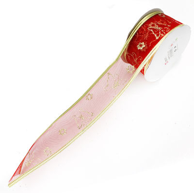 Christmas Ribbon Red 280x4cm 1pc