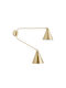 La Redoute Interieurs Wall Lamp with E14 Lamp Bulb Base Gold 15.5cm