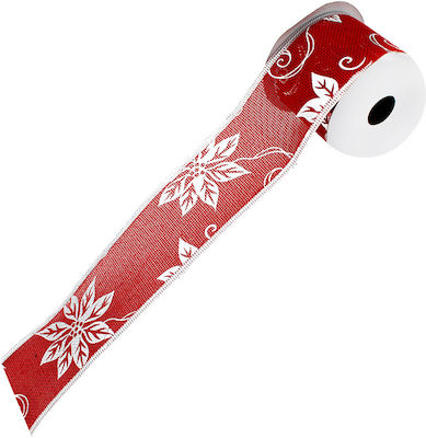 Christmas Ribbon Red 280x6cm 1pc