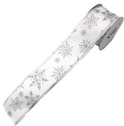 Christmas Ribbon Silver 280x5cm 1pc