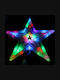 Plastic Christmas Decorative Pendant Star Multicolour