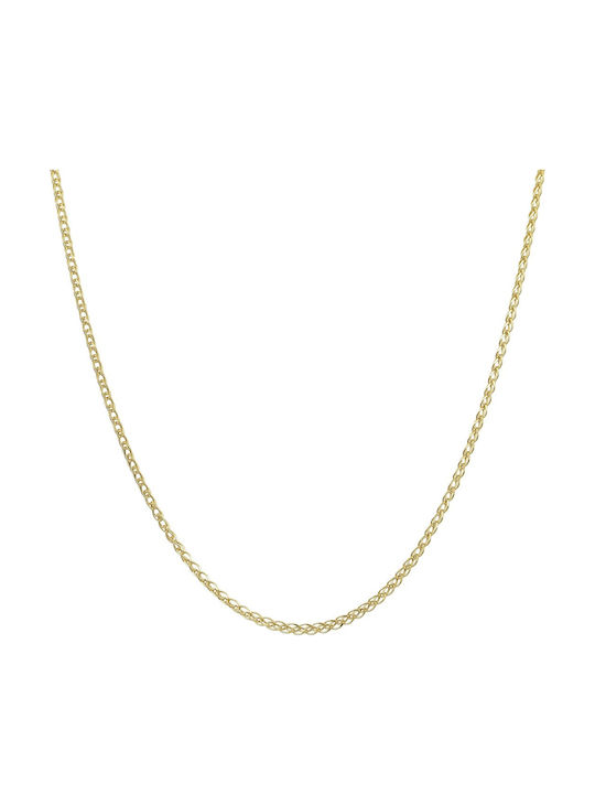 Mv Preziosa Goldene Kette Nacken 9K Länge 40cm
