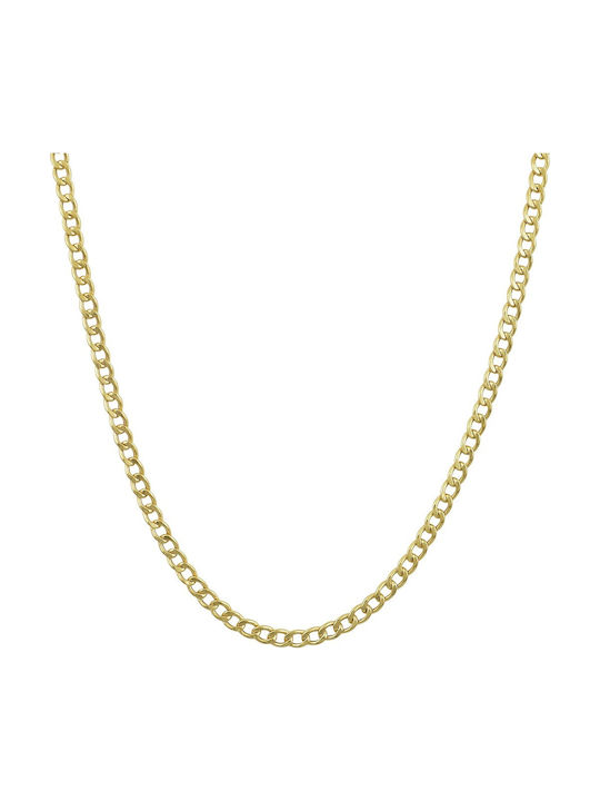 Mv Preziosa Goldene Kette Nacken 9K Länge 60cm