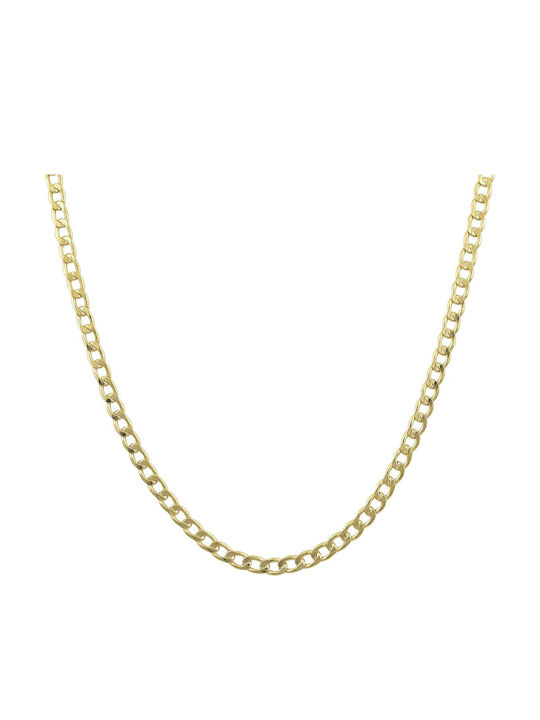 Mv Preziosa Goldene Kette Nacken 9K Länge 50cm