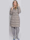 Lungă Jachetă de femei Puffer Waterproof Gri