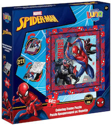 Kids Puzzle Spiderman for 4++ Years 64pcs Luna