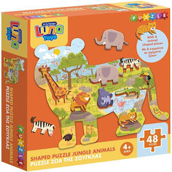 Kinderpuzzle Ζώα Της Ζούγκλας für 4++ Jahre 48pcs Luna