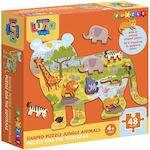 Kids Puzzle Ζώα Της Ζούγκλας for 4++ Years 48pcs Luna