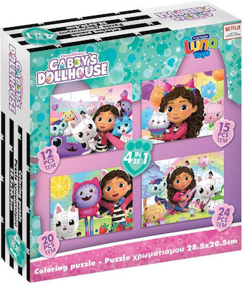 Puzzle pentru Copii Gabbys Dollhouse pentru 3++ Ani 24buc Luna