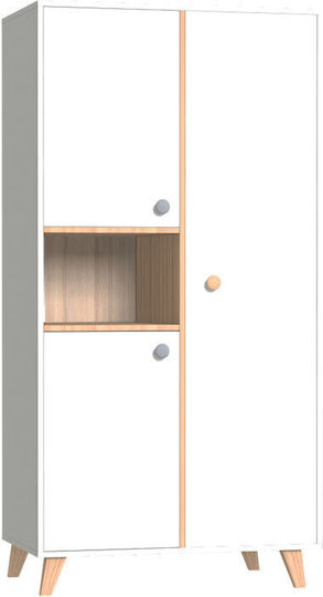 Kallen Dulap Cu Ușă Dublă Bej 96x57x190cm