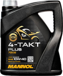 Mannol 4-takt Plus 10W-40 4-Stroke Motorcycle Motor Oil 5lt