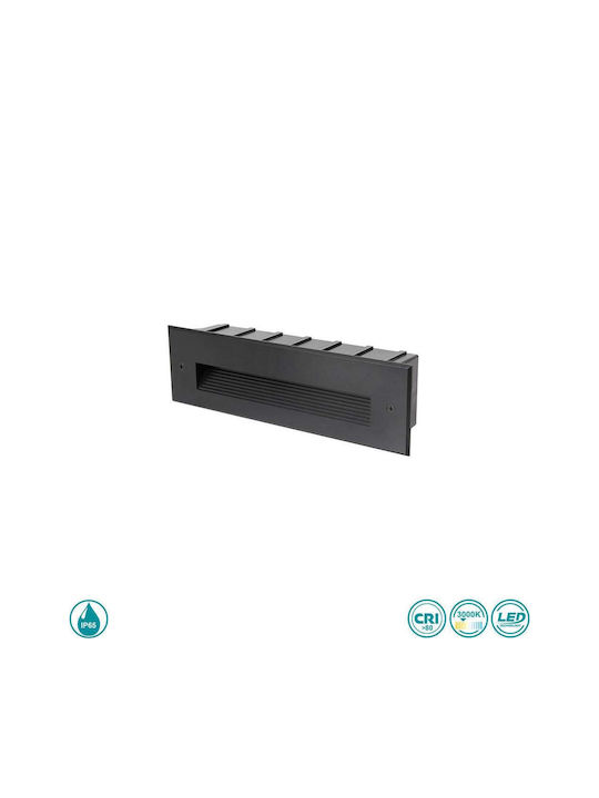 Sun Light Επιτοίχια Εξωτερική Πλαφονιέρα LED IP65 6W με Θερμό Λευκό Φως 24.6x7εκ.