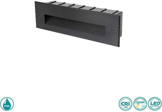 Sun Light Wandmontierte Außen-Deckenleuchte LED IP65 6W mit Warmweiß Licht 24.6x7εκ.