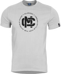 Pentagon Clomod Initials T-shirt-μπλουζάκι Μακό Καθημερινή Χρήση T-shirt σε Λευκό χρώμα