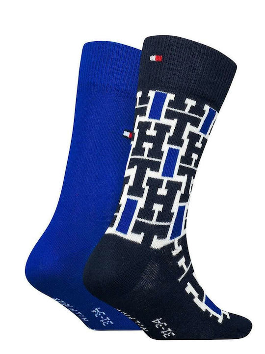 Tommy Hilfiger Athletic Kids' Long Socks Navy Blue 2 Pairs