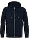 Men's Fleece Jacket Hooded Navy Blue