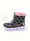 Kids Boots with Lights Black