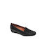 Gk Shoes Leather Women's Moccasins in Black Color