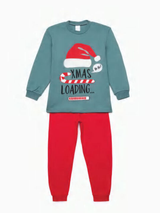 Pretty Baby Kinder Schlafanzug Winterlich Petrol Blau