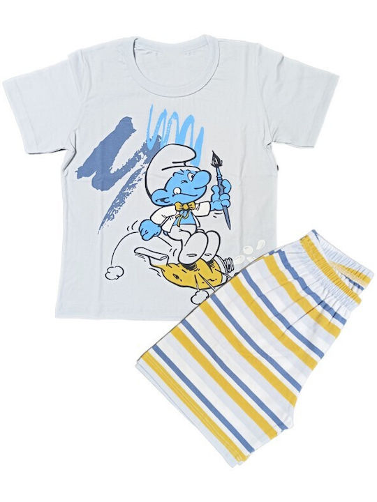 Like Set Top & Bottom Kids Summer Pyjamas Blue