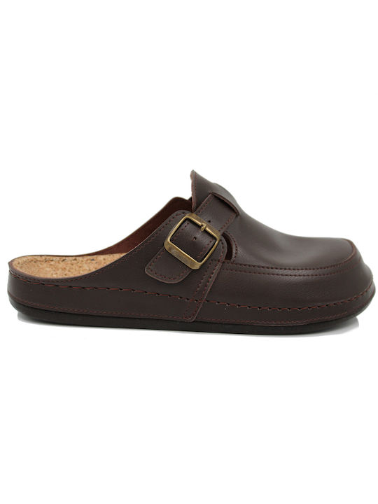 Steps Med Men's Slipper Brown