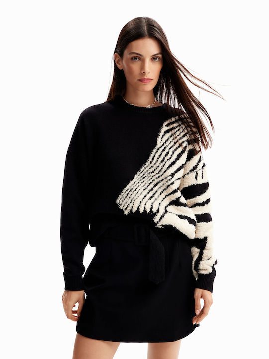 Desigual Women's Long Sleeve Sweater Black