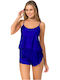 Kal-tsa Winter Satin,σατεν Babydoll Blau
