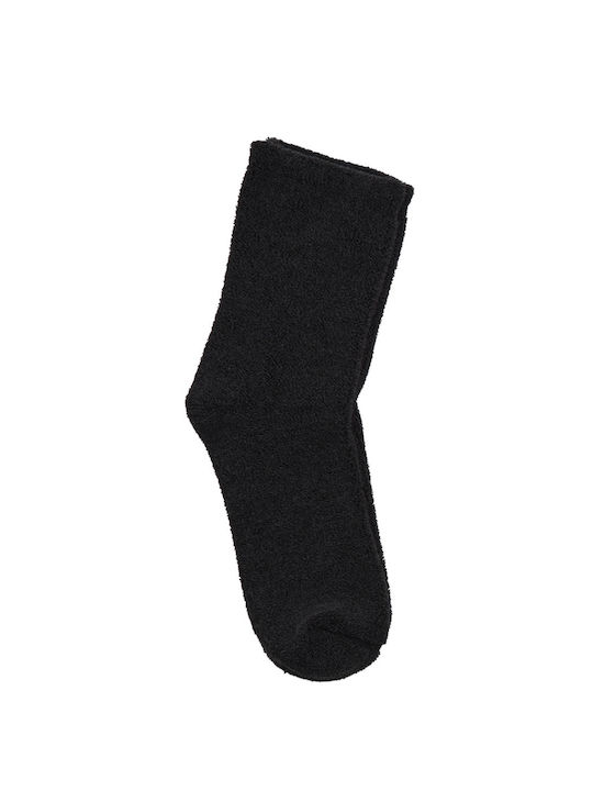 ME-WE Damen Einfarbige Socken Schwarz 1Pack