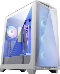 MSI MPG GUNGNIR 300R AIRFLOW Gaming Midi Tower Κουτί Υπολογιστή με Πλαϊνό Παράθυρο και RGB Φωτισμό Λευκό