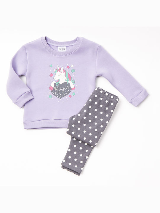 Trax Kids Set with Leggings Winter 2pcs Lilac