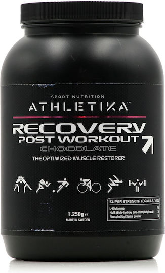Athletika Sport Nutrition Recovery Post Workout Ειδικό Συμπλήρωμα Διατροφής 1.25gr Σοκολάτα