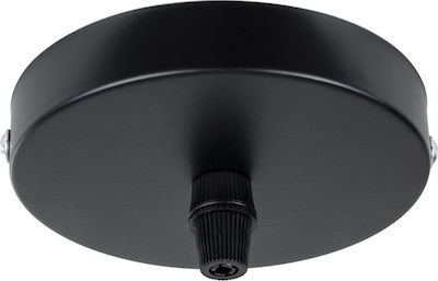 GloboStar Ceiling Rose for Lighting Fixtures Black 77501