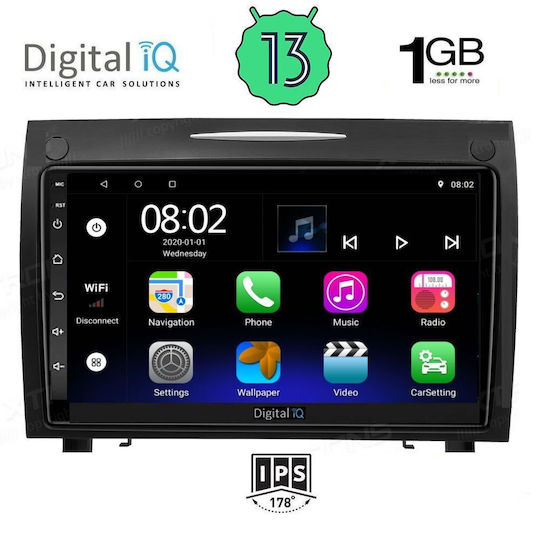 Ηχοσύστημα Αυτοκινήτου για Mercedes-Benz SLK 2004-2010 (Bluetooth/USB/WiFi/GPS/Apple-Carplay/Android-Auto) με Οθόνη Αφής 9"