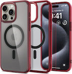 Spigen Ultra Hybrid (MagFit) Back Cover Frost Deep Red (iPhone 15 Pro)