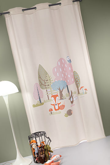 Saint Clair Детска завеса Timber с куки Pudra 160x240cm